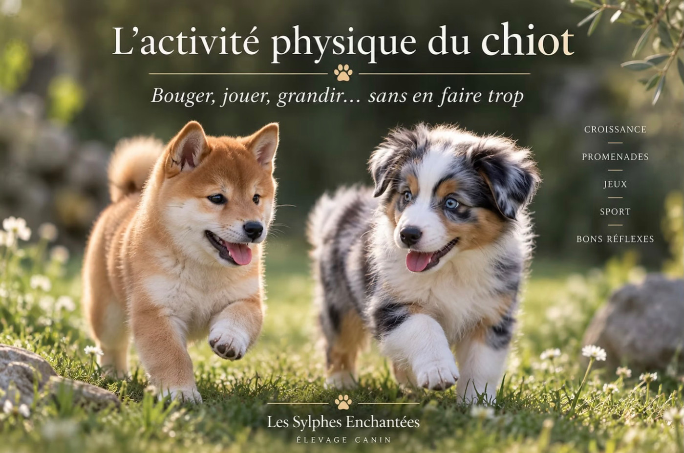 Quelle activité physique pour un chiot ? Promenades, jeux et respect de la croissance